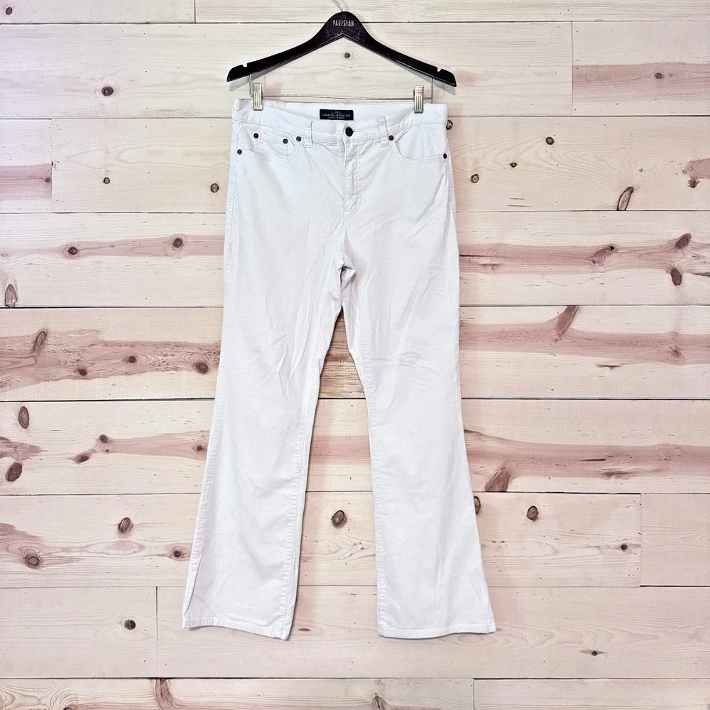 Lauren‎ Jeans Co Ralph Lauren Womens Size 8 White Corduroy Bootcut Pants